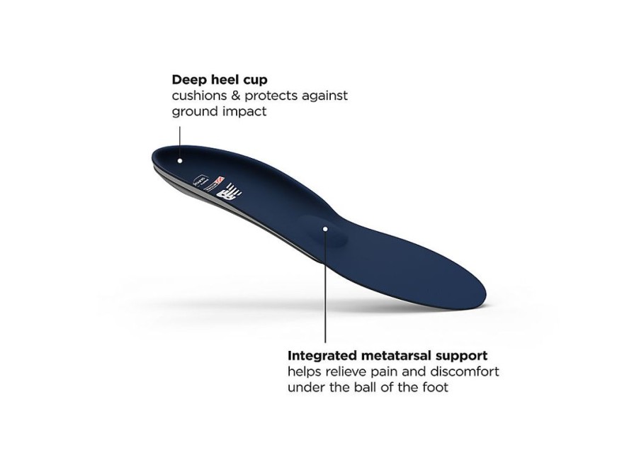 Men New Balance Insoles | Metatarsal Support Black With Grey