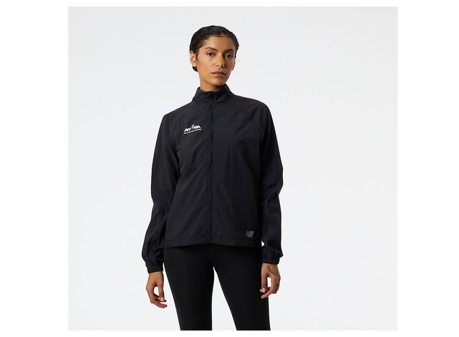 Women New Balance Jackets & Vests | Run For Life Impact Run Jacket Black