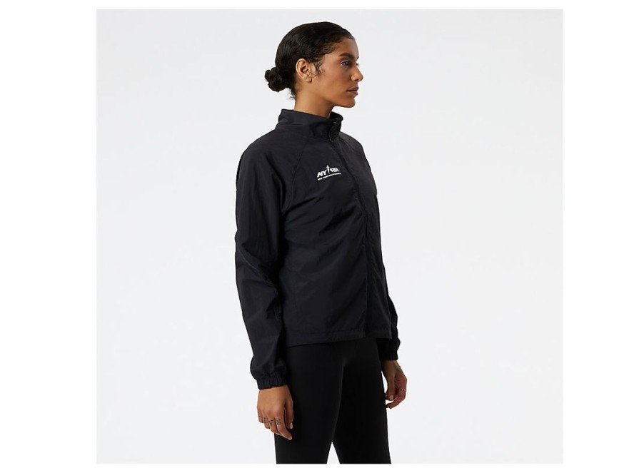 Women New Balance Jackets & Vests | Run For Life Impact Run Jacket Black