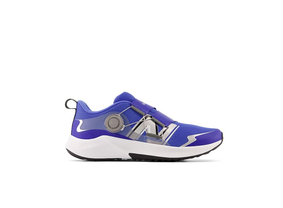 Kid New Balance Big Kids | Dynasoft Reveal V4 Boa® Blue With Bright Lapis And Silver Metallic