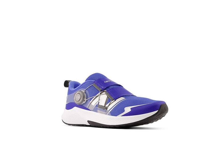 Kid New Balance Big Kids | Dynasoft Reveal V4 Boa® Blue With Bright Lapis And Silver Metallic