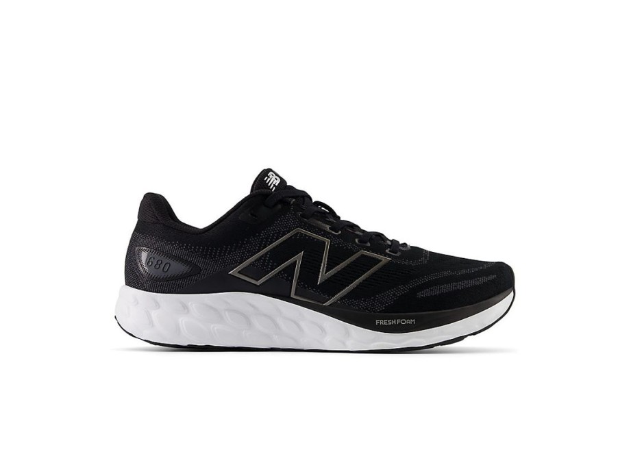 Men New Balance Running | Fresh Foam 680V8 Black With Magnet And Black Metallic