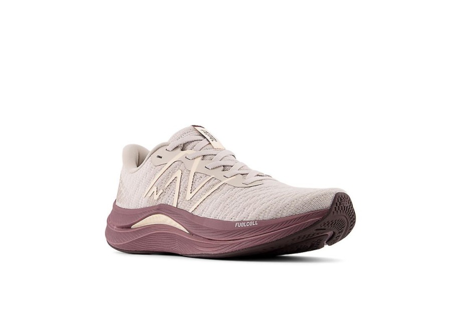 Women New Balance Running | Fuelcell Propel V4 Moonrock With Licorice And Vintage Rose