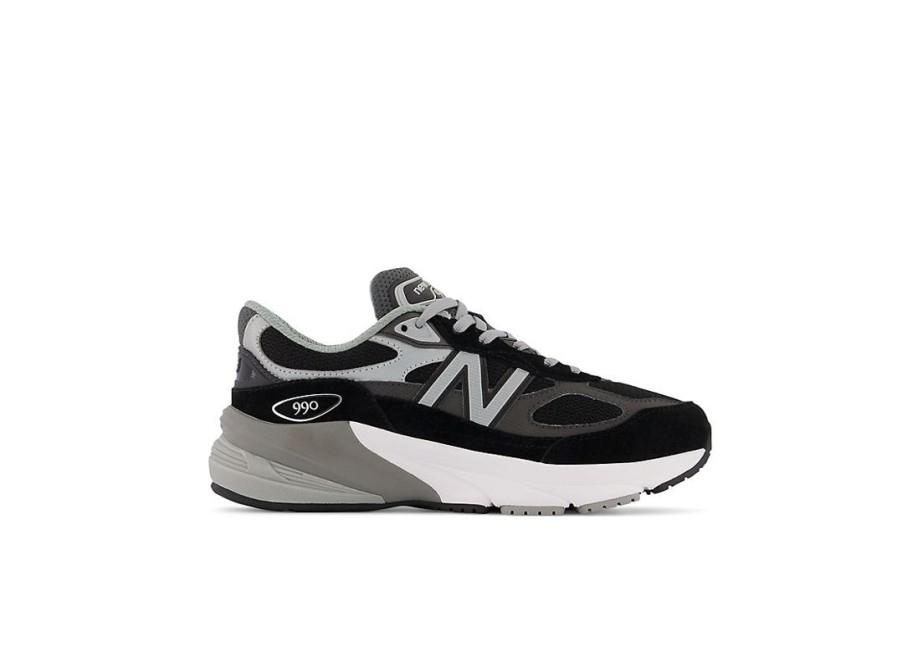 Kid New Balance Big Kids | Fuelcell 990V6 Black With Silver