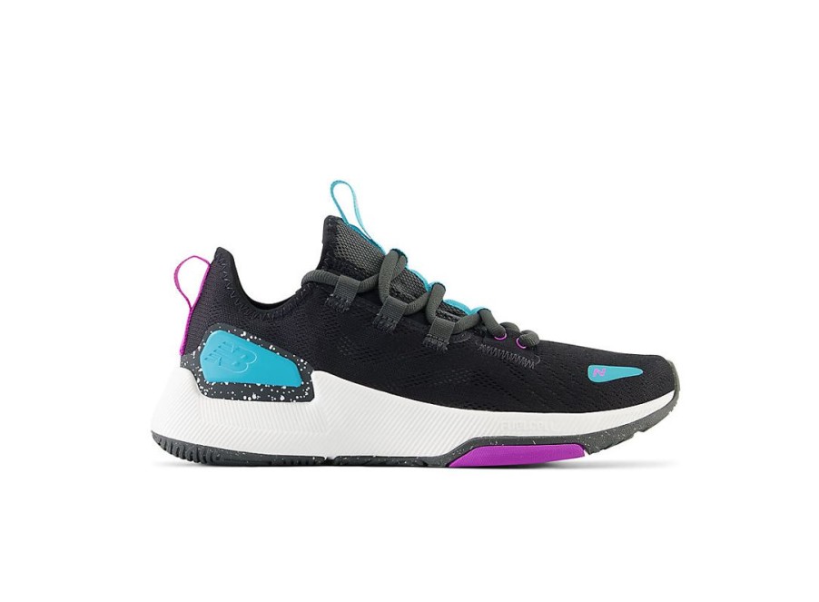 Women New Balance Training | Fuelcell Trainer V2 Black With Virtual Blue And Cosmic Rose