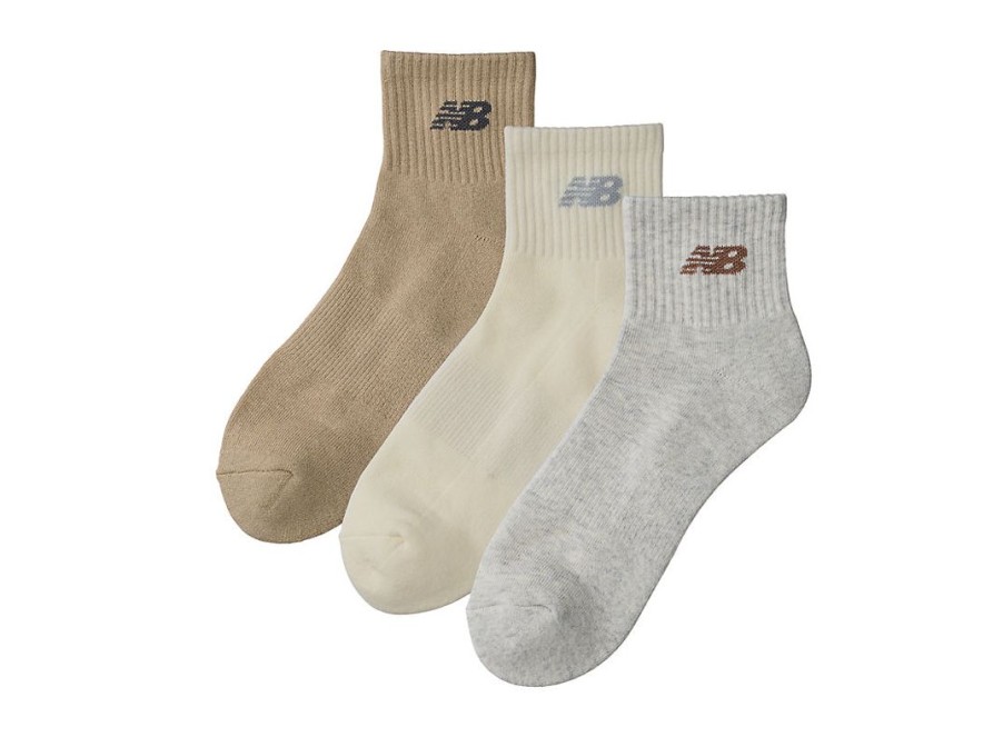 Men New Balance Socks | Everyday Ankle 3 Pack Asst2 Colors