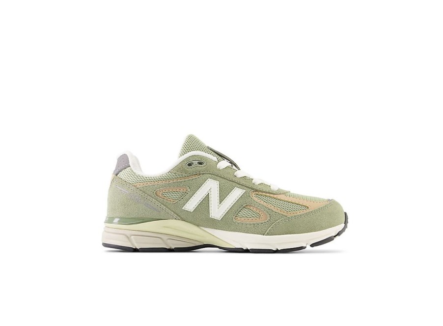 Kid New Balance Little Kids | 990V4 Olive Leaf With Sea Salt