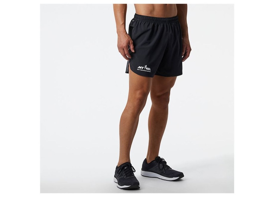 Men New Balance Shorts | Run For Life Impact Run 5 Inch Short Black