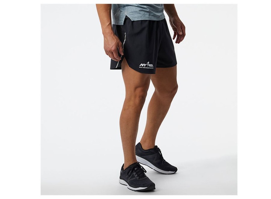 Men New Balance Shorts | Run For Life Impact Run 5 Inch Short Black