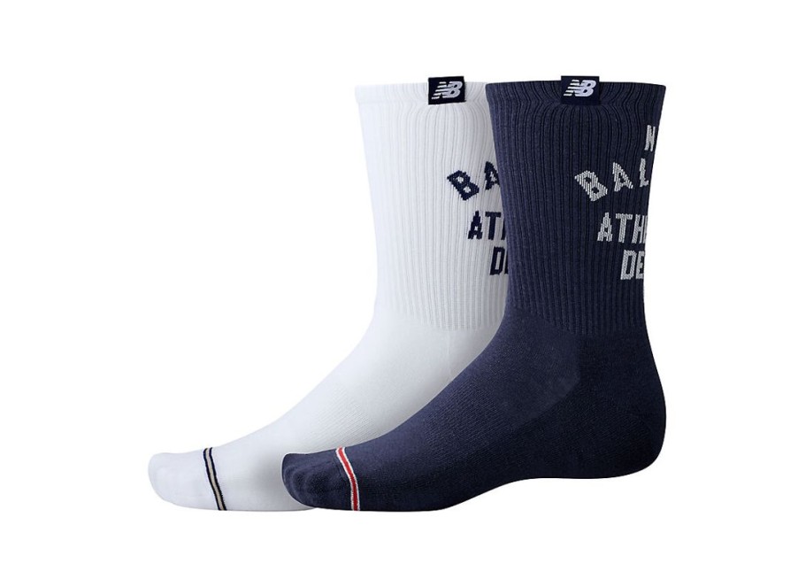 Men New Balance Socks | Lifestyle Midcalf Socks 2 Pack Assorted 1 Colors