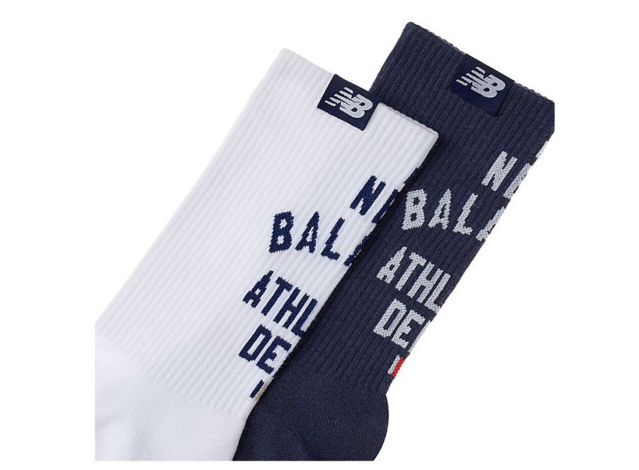 Men New Balance Socks | Lifestyle Midcalf Socks 2 Pack Assorted 1 Colors