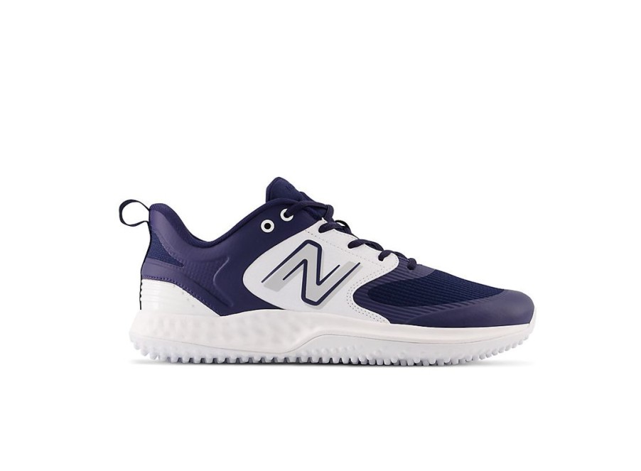 Men New Balance Baseball | Fresh Foam 3000 V6 Turf-Trainer Navy With White