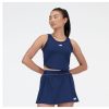 Women New Balance Shirts | Cropped Tournament Tank Nb Navy