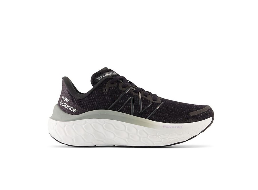 Women New Balance Running | Fresh Foam X Kaiha Road Black With Phantom And Silver Metallic