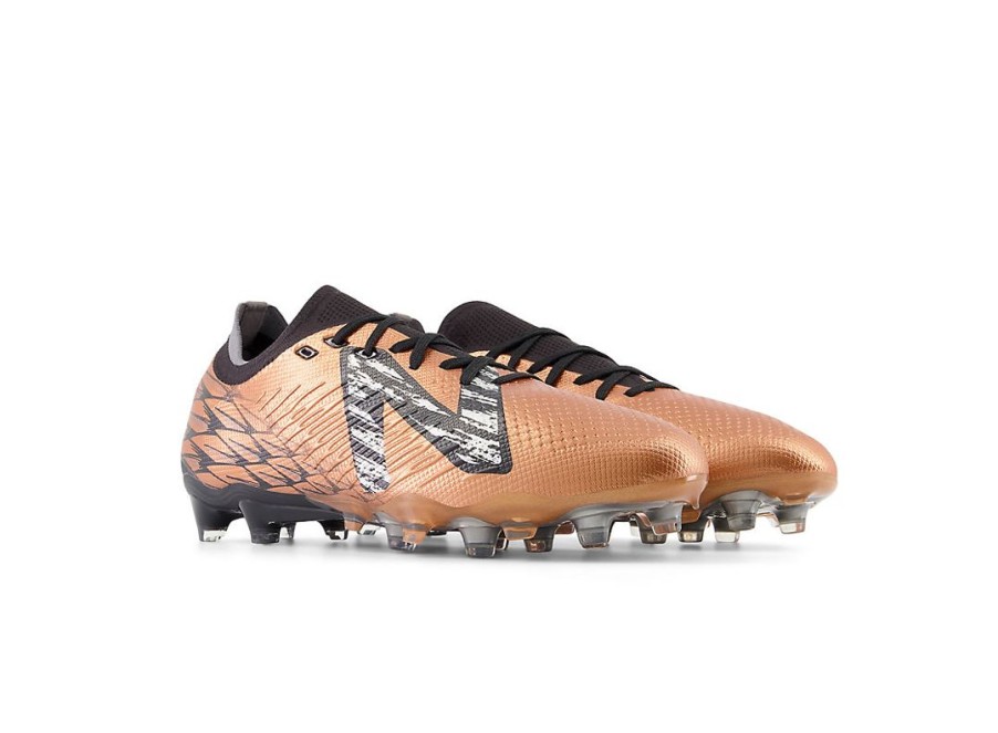 Men New Balance Soccer | Tekela V4 Pro Low Fg Copper With Black And Silver