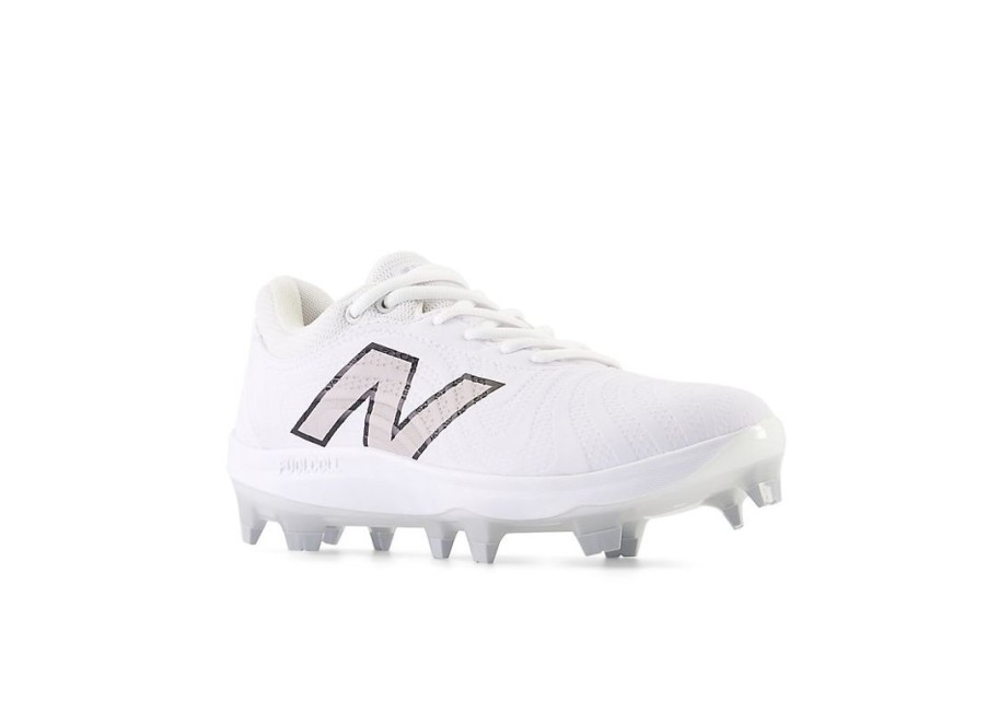 Women New Balance Softball | Fuelcell Fuse V4 Molded Optic White With Raincloud