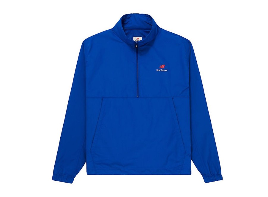 Men New Balance Hoodies & Sweatshirts | Made In Usa Quarter Zip Team Royal