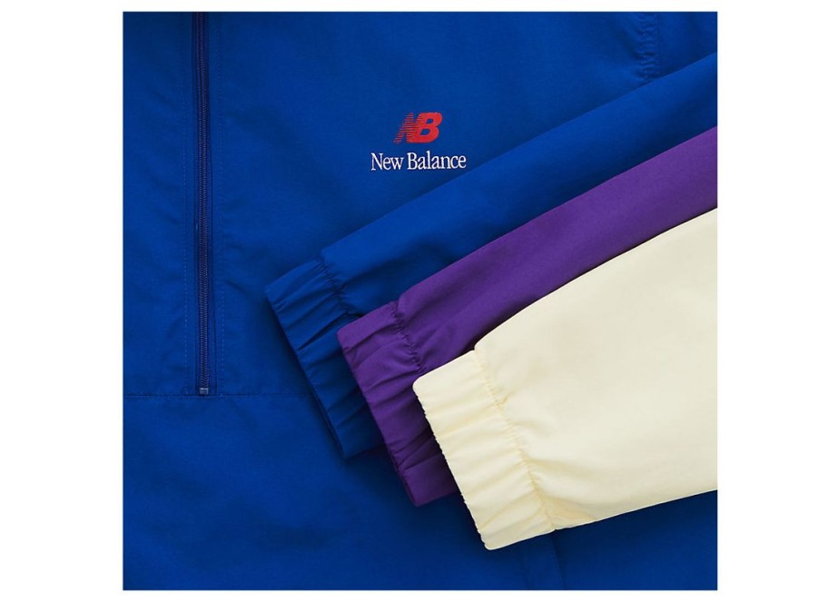 Men New Balance Hoodies & Sweatshirts | Made In Usa Quarter Zip Team Royal