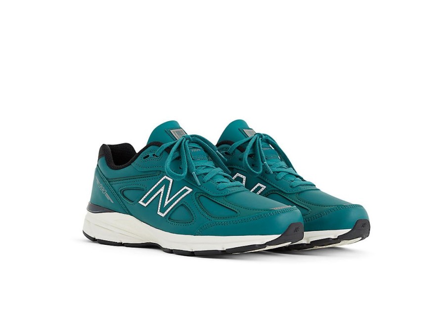 Men New Balance Lifestyle | Made In Usa 990V4 Teal With White