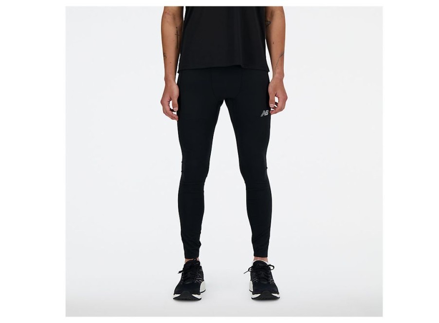 Men New Balance Pants | Nb Sleek Pocket Tight Black