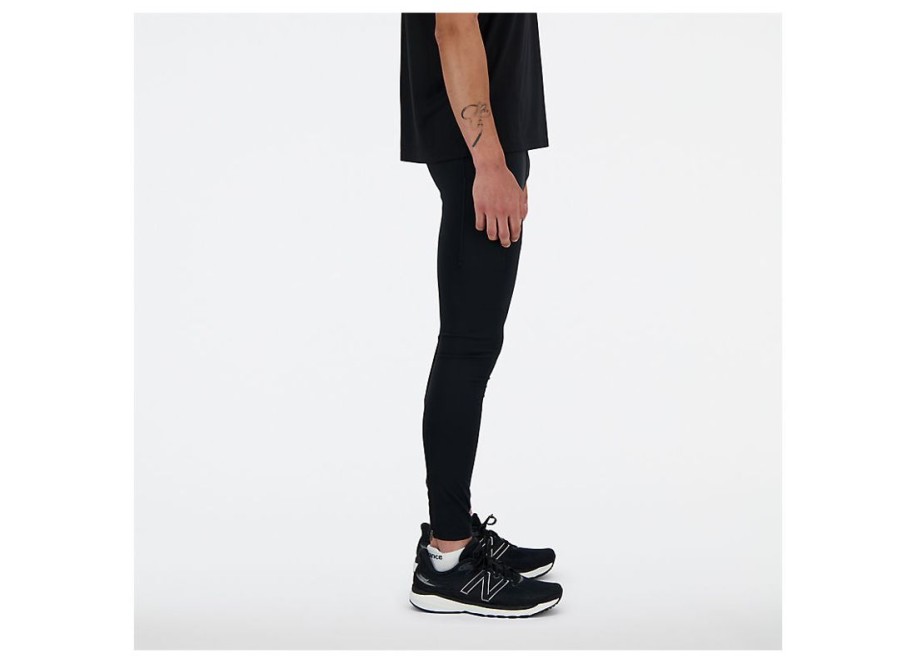 Men New Balance Pants | Nb Sleek Pocket Tight Black