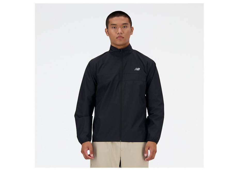 Men New Balance Jackets & Vests | Sport Essentials Jacket Black