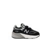 Kid New Balance Crib & Toddlers (Size - 10) | 990V6 Hook And Loop Black With Silver