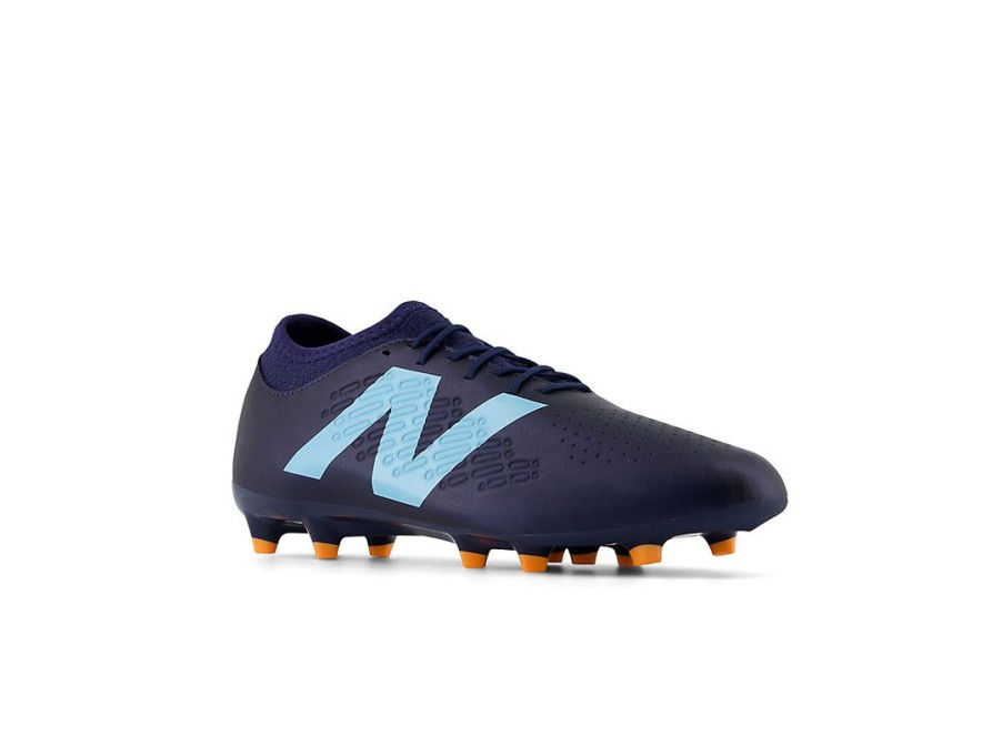 Men New Balance Soccer | Tekela Magique Fg V4+ Nb Navy With Team Sky Blue And Hot Mango