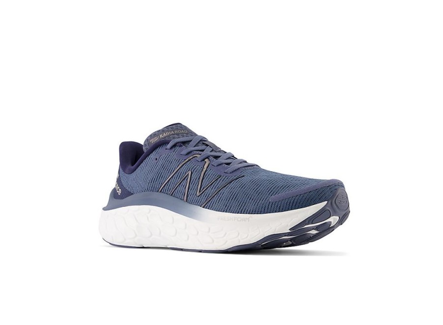 Men New Balance Running | Fresh Foam X Kaiha Road Vintage Indigo With Natural Indigo And Silver Metallic