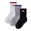 Kid New Balance Socks | Kids Patch Logo Midcalf Socks 3 Pack Assorted 1 Colors