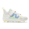 Men New Balance Baseball | Fuelcell Lindor 2 Comp Optic White With Neon Dragonfly And Electric Jade