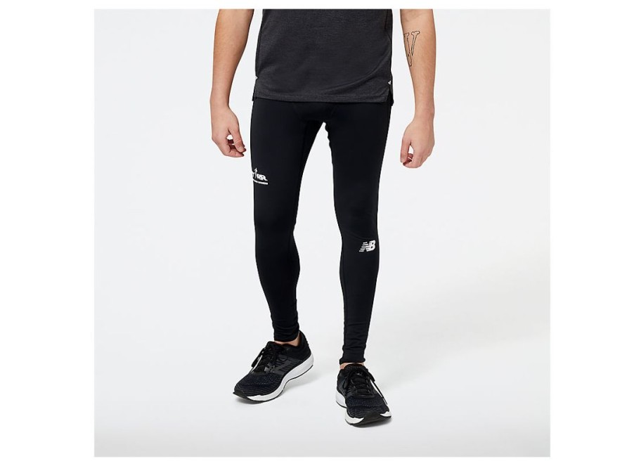 Men New Balance Pants | Run For Life Impact Run Tight Black