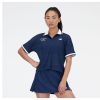 Women New Balance Shirts | Mesh Tournament Polo Nb Navy