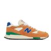 Men New Balance Lifestyle | Made In Usa 998 Orange With Royal