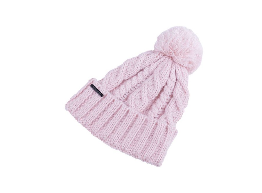 Men New Balance Hats & Gloves | Lux Knit Pom Beanie Pink Haze