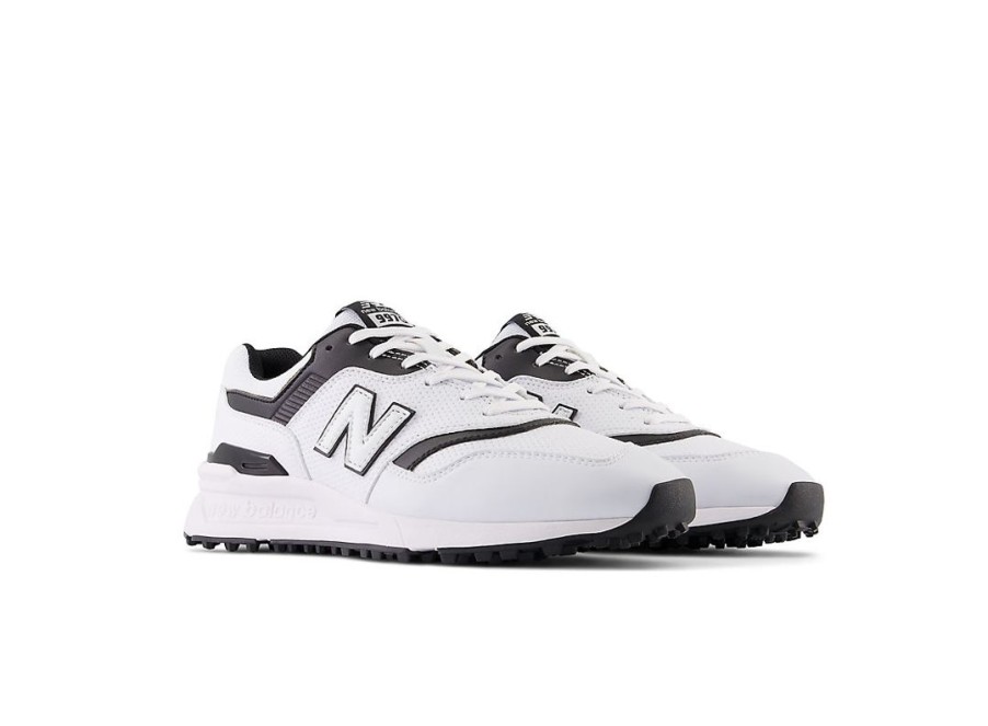 Men New Balance Golf | 997 Sl Golf Shoes White With Black