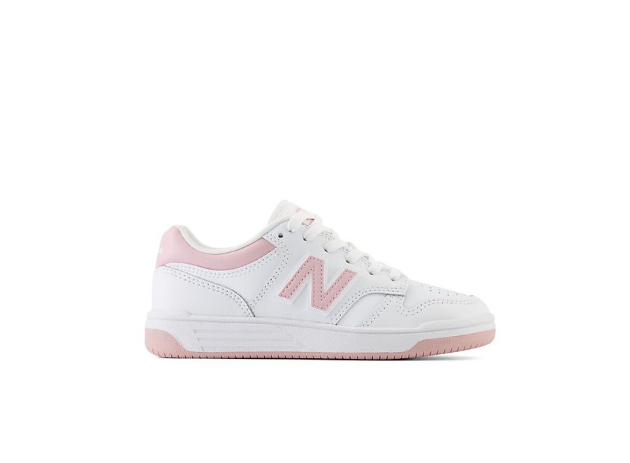 Kid New Balance Little Kids | 480 White With Orb Pink