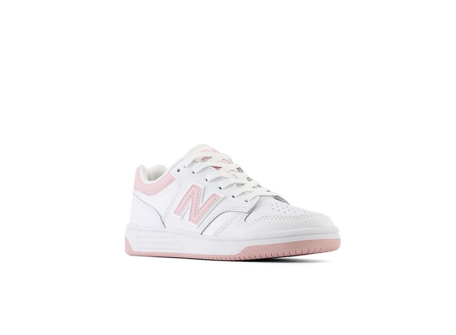 Kid New Balance Little Kids | 480 White With Orb Pink