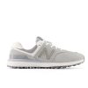 Women New Balance Golf | Women'S 574 Greens V2 Golf Shoes Light Grey With Grey