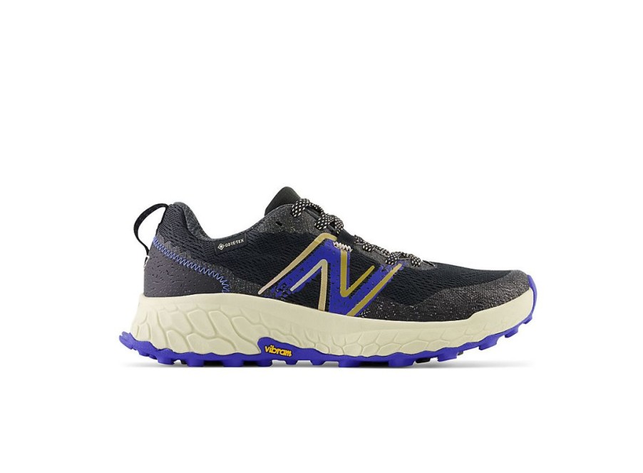 Women New Balance Running | Fresh Foam X Hierro V7 Gore-Tex® Black With Marine Blue