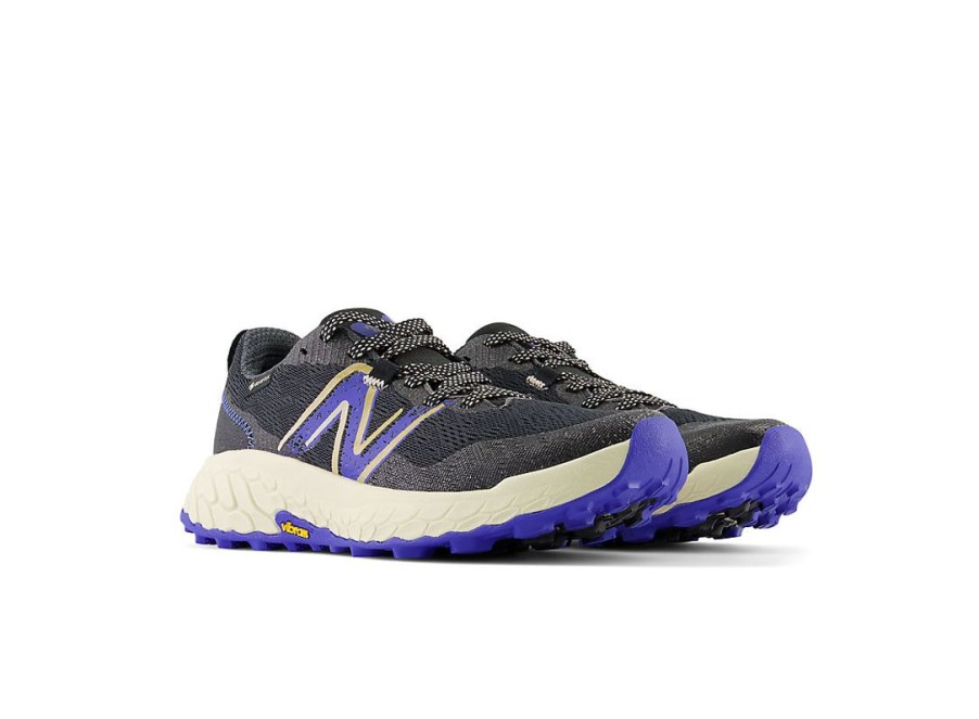 Women New Balance Running | Fresh Foam X Hierro V7 Gore-Tex® Black With Marine Blue