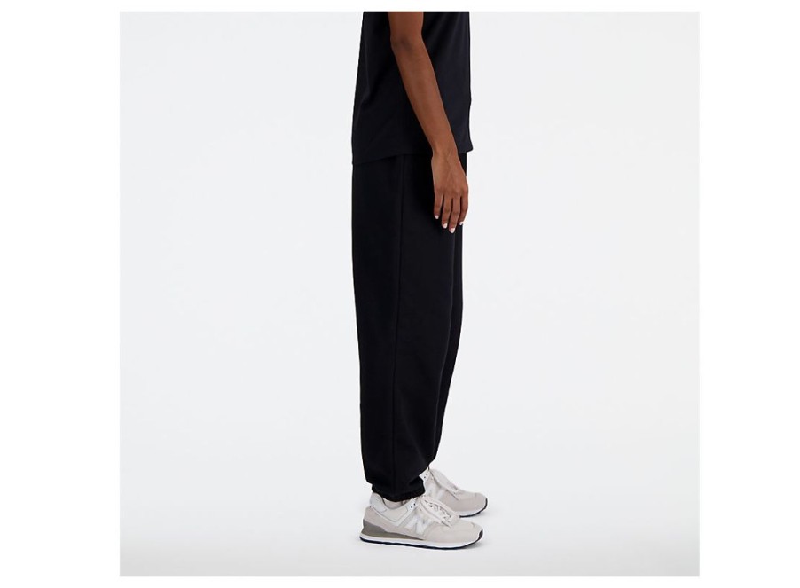 Women New Balance Pants | Sport Essentials French Terry Jogger Black