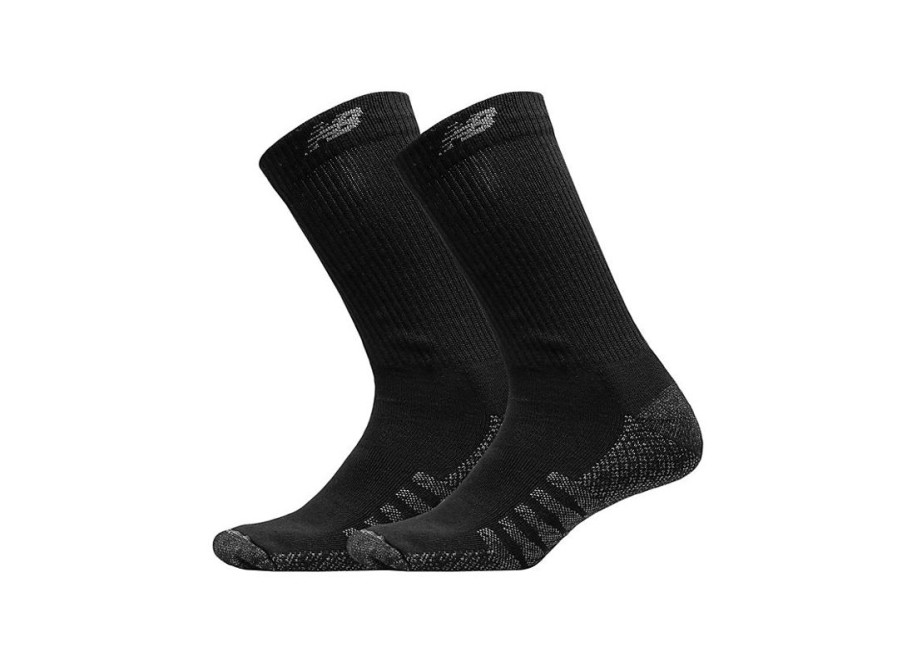 Women New Balance Volleyball | Coolmax Crew Socks 2 Pack Black