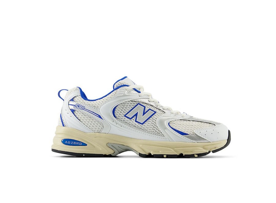 Men New Balance Lifestyle | 530 White With Blue Oasis