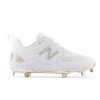 Women New Balance Softball | Fresh Foam X Velo V3 Champagne Metallic White With Champagne Metallic