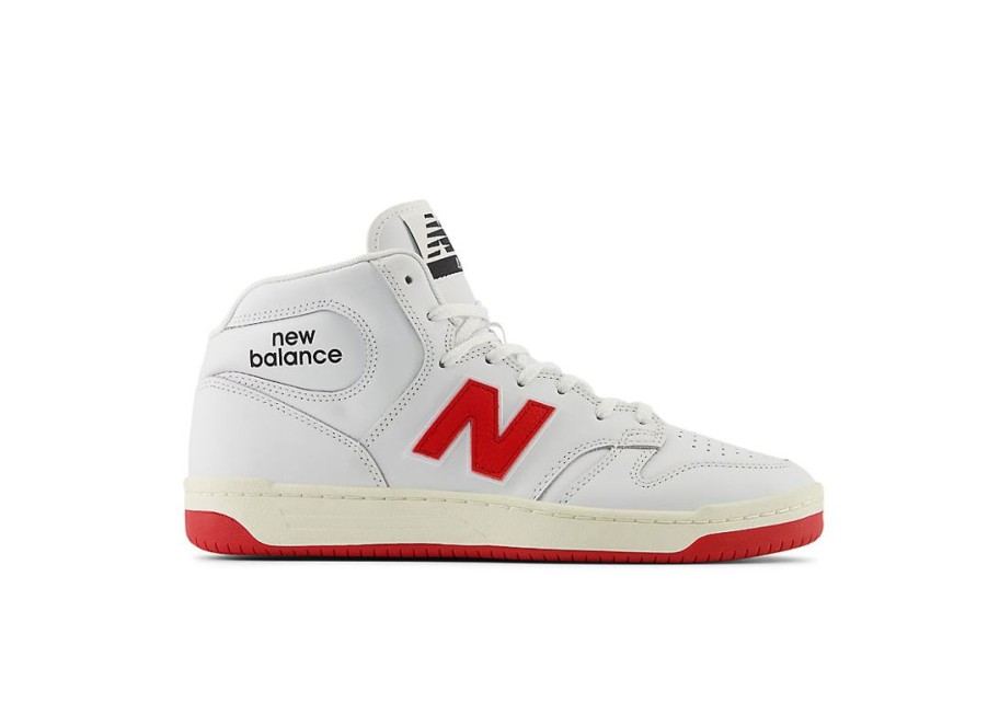 Men New Balance Lifestyle | Nb Numeric 480 High White With Red