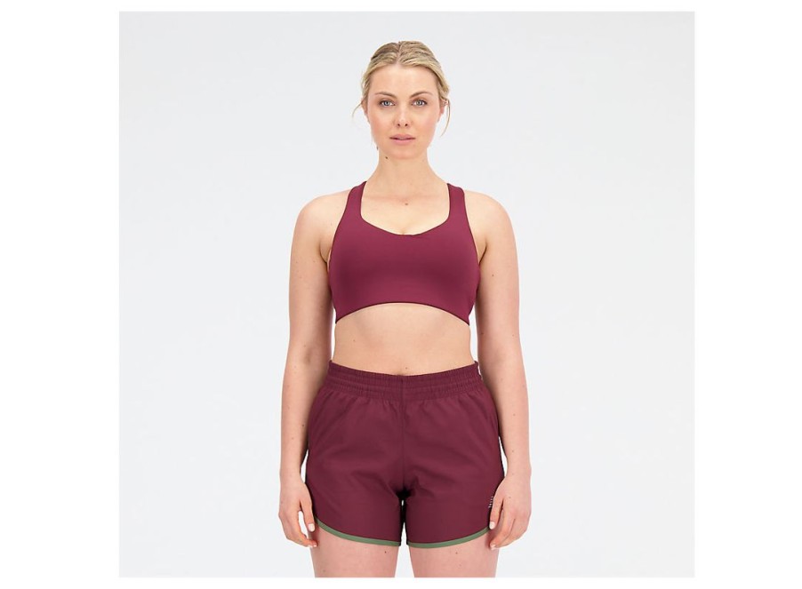 Women New Balance Sports Bras | Nb Power X Bra Nb Burgundy