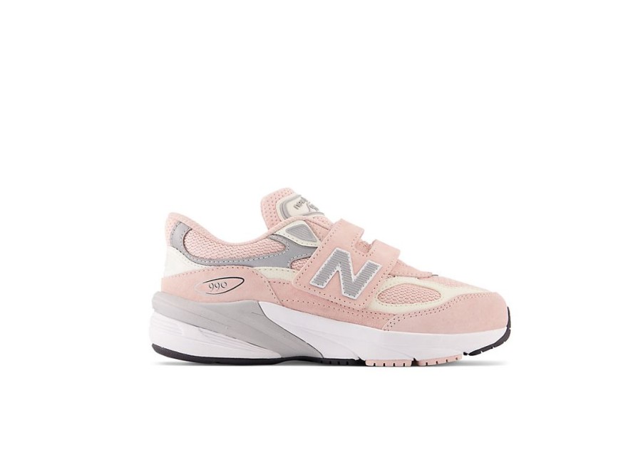 Kid New Balance Little Kids | Fuelcell 990V6 Hook And Loop Pink Haze With White