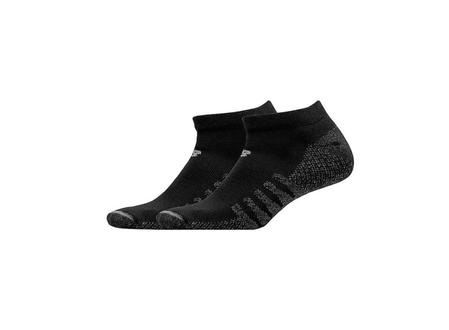 Men New Balance Socks | Coolmax No Show Socks 2 Pack Black