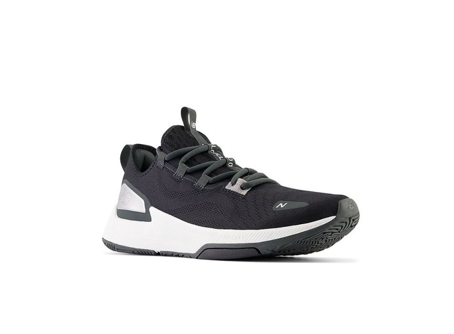 Men New Balance Training | Fuelcell Trainer V2 Black With Blacktop And Silver Metalic